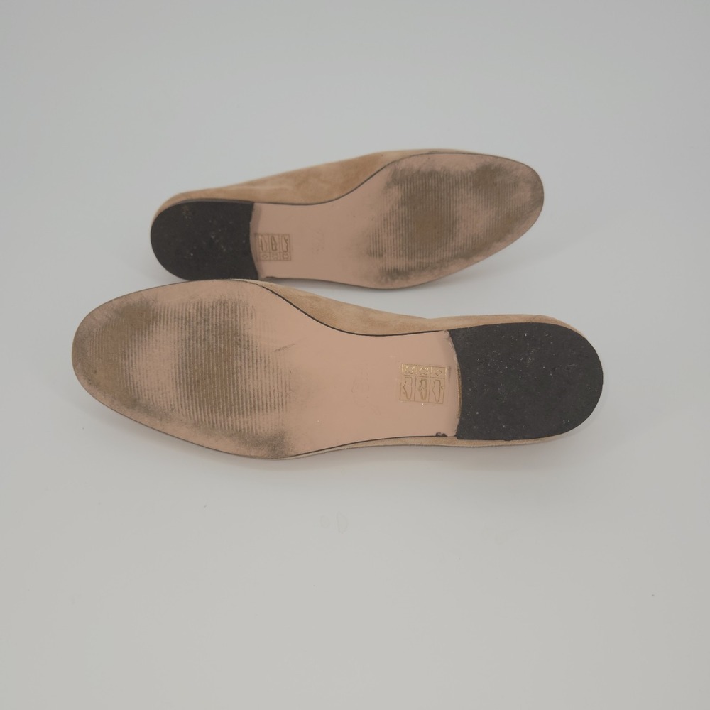 J. Crew Cleo Tan Suede Leather Driving Shoes Flats Loafers Women's Size 9 M - Picture 8 of 11